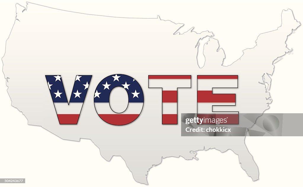 Vote with USA Map