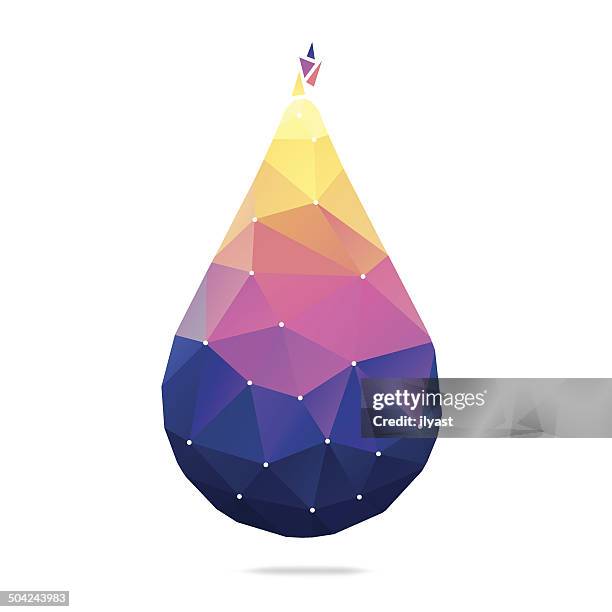 abstract drop - cubisme stock illustrations