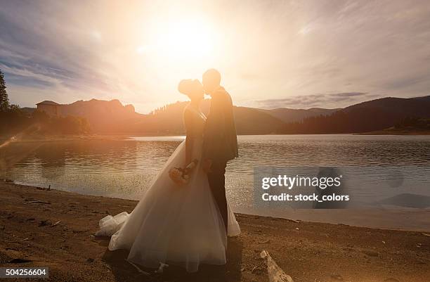 i've never been this happier - wedding lake stock pictures, royalty-free photos & images