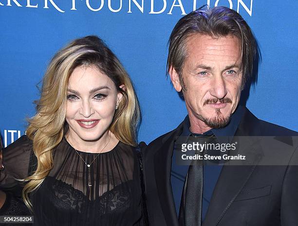 Madonna and Sean Penn arrives at the 5th Annual Sean Penn & Friends HELP HAITI HOME Gala Benefiting J/P Haitian Relief Organization at Montage Hotel...