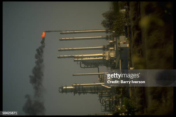 Saudi Aramco oil refinery at Ras Tanura, Saudi Arabia.