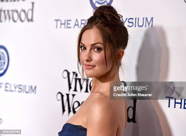 Actress Minka Kelly attends The Art of Elysium 2016 HEAVEN Gala presented by Vivienne Westwood & Andreas Kronthaler at 3LABS on January 9, 2016 in...