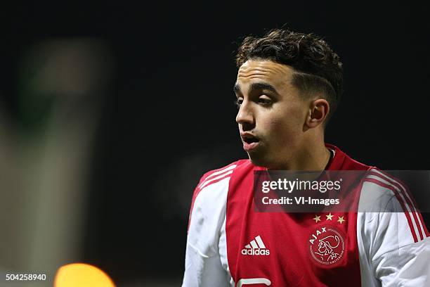 Abdelhak Nouri of Ajax during the friendly match Ajax Amsterdam v HSV on January 9, 2016 at Belek, Turkey.