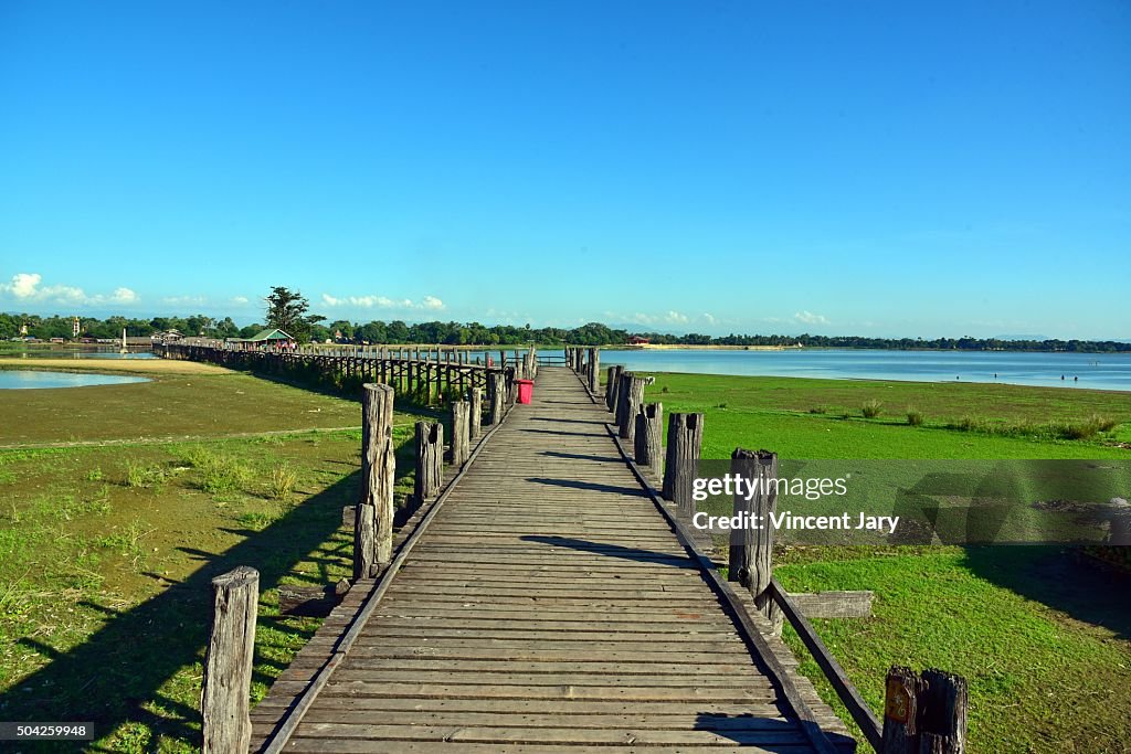 Wooden Bridge bridge Myanmar