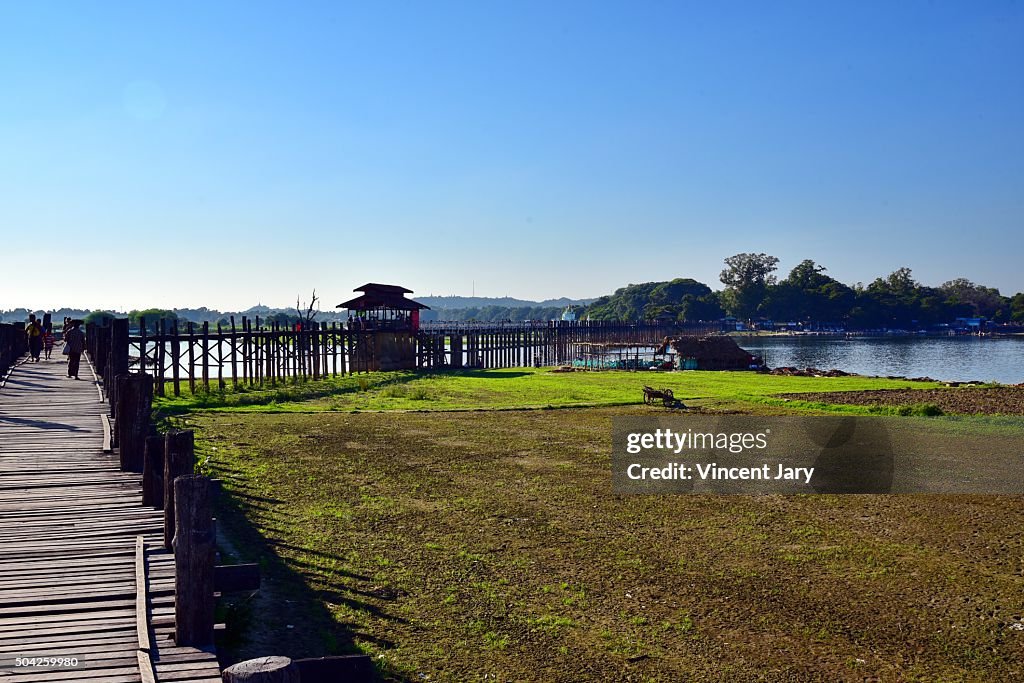 U Bein Bridge bridge Myanmar