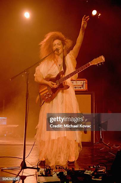 Musician Shara Worden performs onstage during The Art of Elysium 2016 HEAVEN Gala presented by Vivienne Westwood & Andreas Kronthaler at 3LABS on...