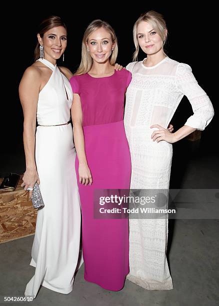 Actresses Jamie-Lynn Sigler, FOX executive Stephanie Herman Levinson and Jennifer Morrison attend The Art of Elysium 2016 HEAVEN Gala presented by...