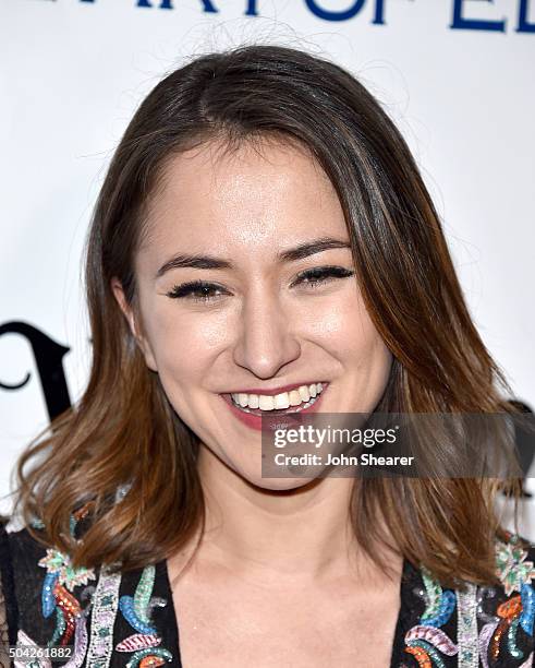 Zelda Williams attends The Art of Elysium 2016 HEAVEN Gala presented by Vivienne Westwood & Andreas Kronthaler at 3LABS on January 9, 2016 in Culver...