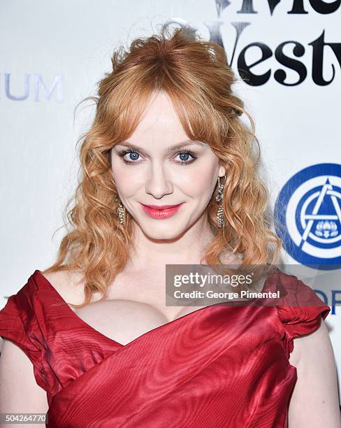 Christina Hendricks attends the Art of Elysium 2016 HEAVEN Gala presented by Vivienne Westwood & Andreas Kronthaler at 3LABS on January 9, 2016 in...