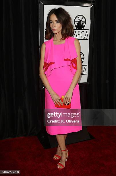 Actress Abigail Spencer attends The 40th Annual Los Angeles Film Critics Association Awards at InterContinental Hotel on January 9, 2016 in Century...