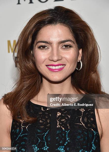 Actress Blanca Blanco attends Moet & Chandon Celebrates 25 Years at the Golden Globes on January 8, 2016 in West Hollywood, California.