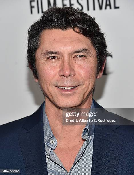 Actor Lou Diamond Phillips attends Moet & Chandon Celebrates 25 Years at the Golden Globes on January 8, 2016 in West Hollywood, California.