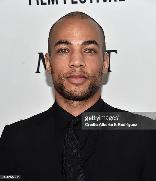 Actor Kendrick Sampson attends Moet & Chandon Celebrates 25 Years at the Golden Globes on January 8, 2016 in West Hollywood, California.