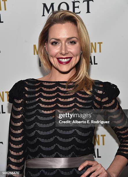 Actress Allison McAtee attends Moet & Chandon Celebrates 25 Years at the Golden Globes on January 8, 2016 in West Hollywood, California.