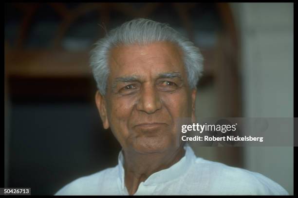 Janata Dal's Devi Lal, former Deputy Prime Minister in Vice President Singh's National Front government.