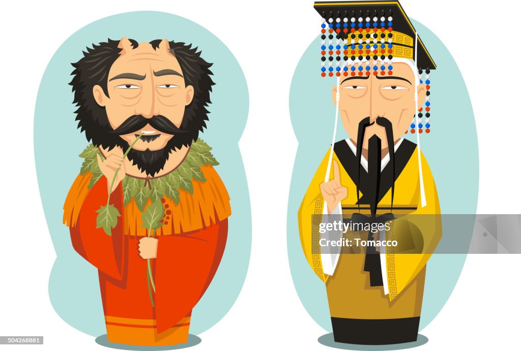 Yellow Emperor and Yandi Chinese Emperors