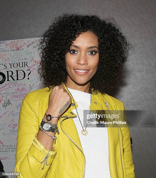 Annie Iionzeh attends GBK & Pilot Pen Golden Globes 2016 Luxury Lounge - Day 2 at W Hollywood on January 9, 2016 in Hollywood, California.