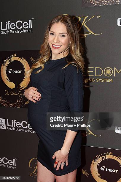 Allison Holker attends GBK & Pilot Pen Golden Globes 2016 Luxury Lounge - Day 2 at W Hollywood on January 9, 2016 in Hollywood, California.