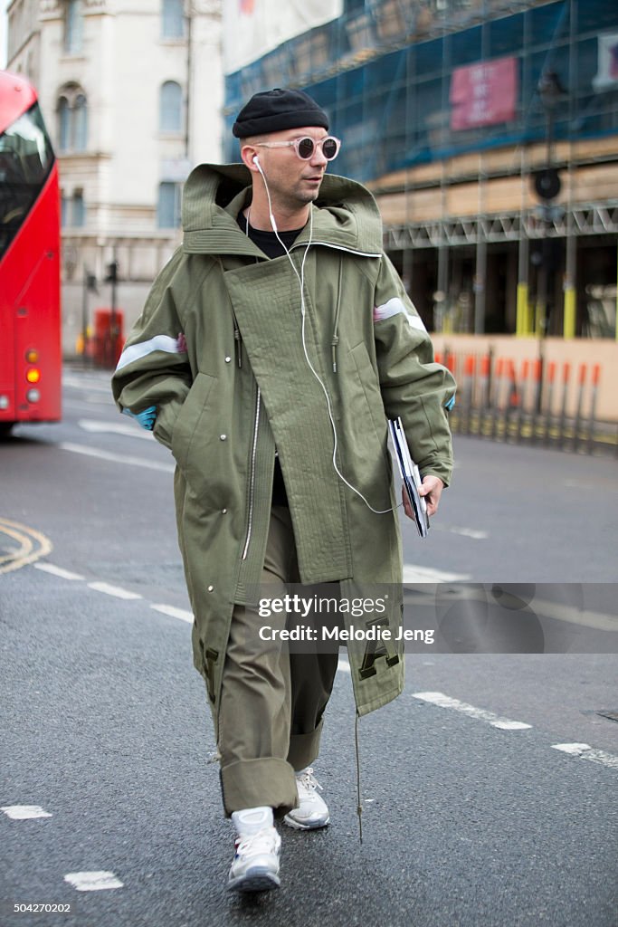 Street Style - London Collections Men AW16