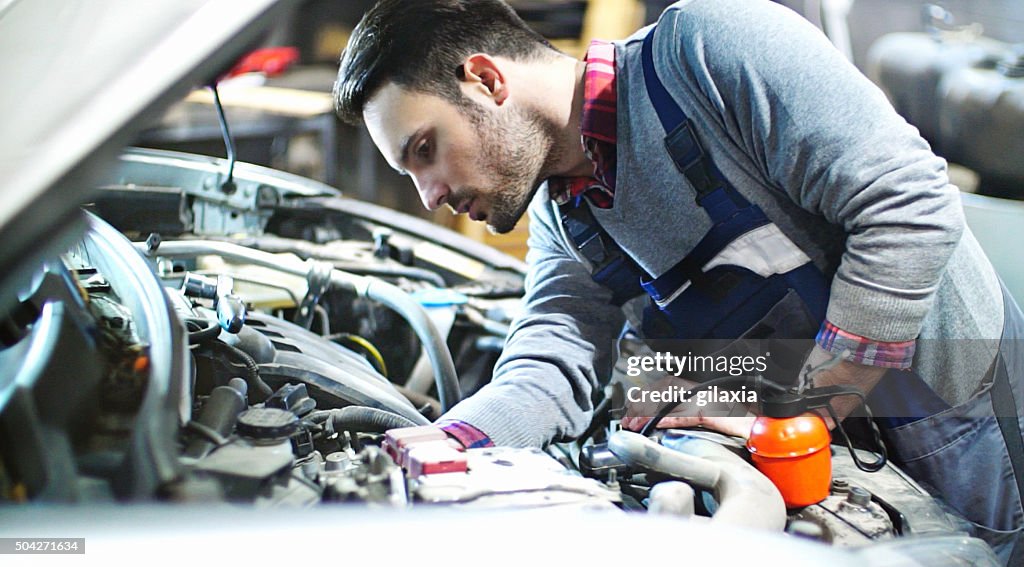 Auto mechanic Reparatur der "Motor".