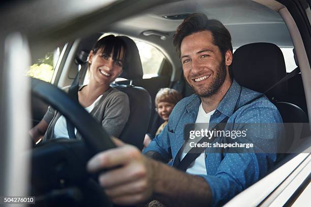 roadtrips are for family - family driving stock pictures, royalty-free photos & images