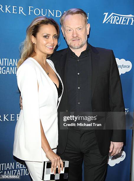 Allegra Riggio and Jared Harris arrive at the 5th Annual Sean Penn & Friends "HELP HAITI HOME" gala benefiting J/P Haitian Relief Organization held...