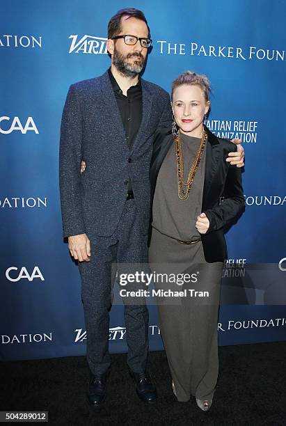 Eric White and Patricia Arquette arrive at the 5th Annual Sean Penn & Friends "HELP HAITI HOME" gala benefiting J/P Haitian Relief Organization held...