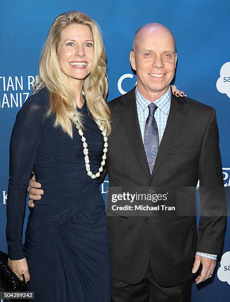 Tracie Hamilton and Scott Hamilton arrive at the 5th Annual Sean Penn & Friends "HELP HAITI HOME" gala benefiting J/P Haitian Relief Organization...