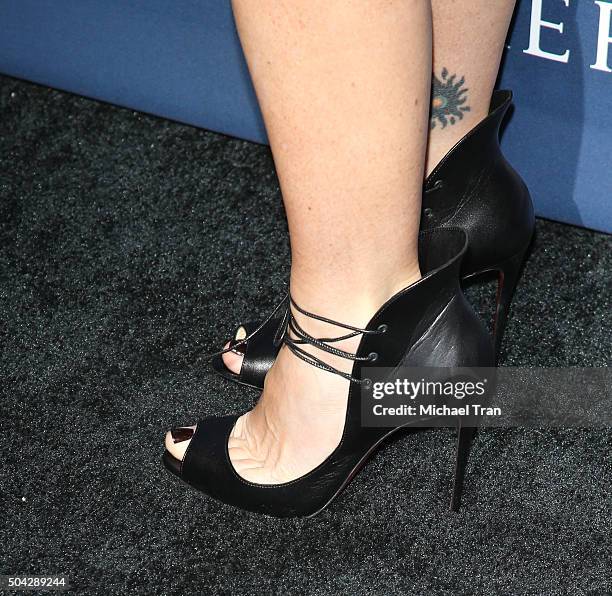 Soleil Moon Frye, shoe and tattoo detail, arrives at the 5th Annual Sean Penn & Friends "HELP HAITI HOME" gala benefiting J/P Haitian Relief...