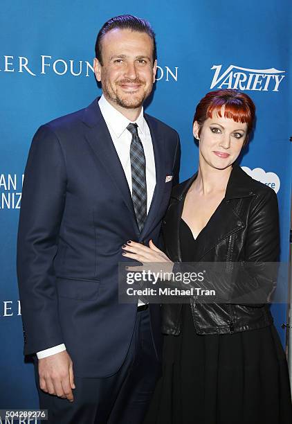 Jason Segel and Alexis Mixter arrive at the 5th Annual Sean Penn & Friends "HELP HAITI HOME" gala benefiting J/P Haitian Relief Organization held at...