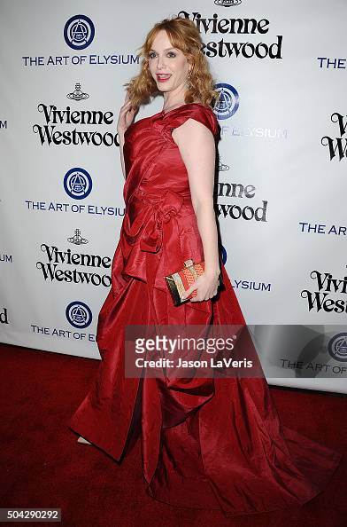 Actress Christina Hendricks attends Art of Elysium's 9th annual... News ...