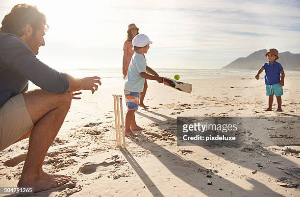 future sports stars in training - cricket stock pictures, royalty-free photos & images