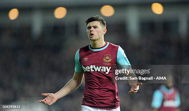 Aaron Cresswell of West Ham United during The Emirates FA Cup match between West Ham United and Wolverhampton Wanderers at Boleyn Ground on January...