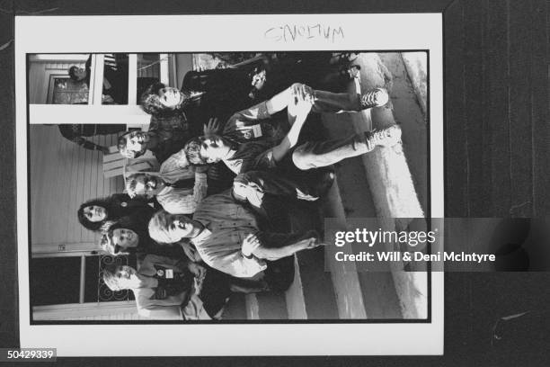 Former cast members of the TV show The Waltons; back row, L-R; Mary McDonough, Kami Cotler, Judy Norton-Taylor; middle row, L-R, Jon Walmsley, Eric...