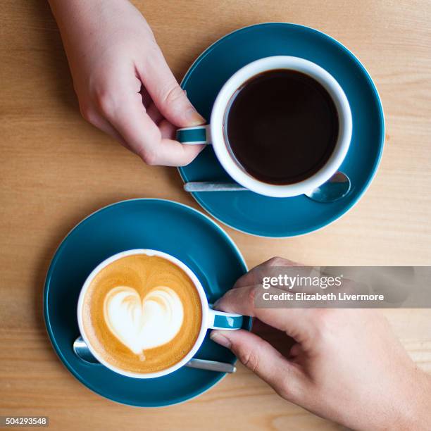 a couple of cups of coffee - fika stock pictures, royalty-free photos & images