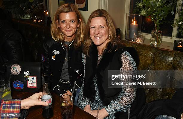 Anita Borzyszkowska and Jane Bruton attend COACH Men's Fall/Winter 2016 Party, hosted by Stuart Vevers, at The Lady Ottoline on January 9, 2016 in...