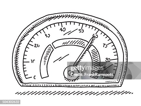 Gauge Measurement Instrument Drawing High-Res Vector Graphic - Getty Images