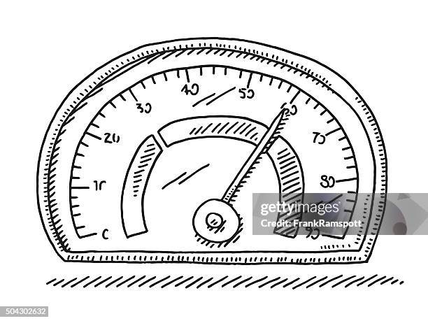 gauge measurement instrument drawing - measuring-glass-drawing stock illustrations