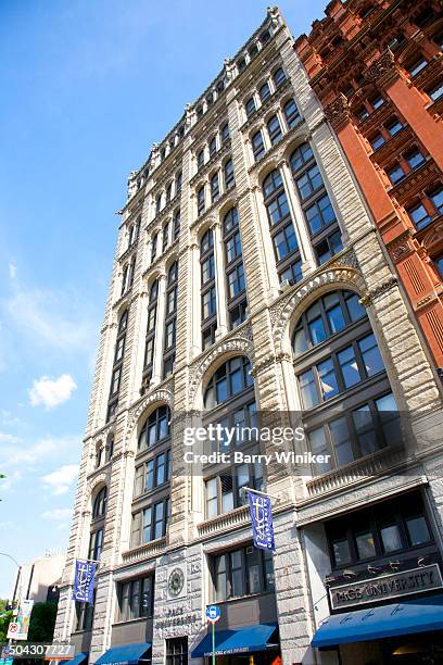 early ny newspaper tower - new york times building stock pictures, royalty-free photos & images