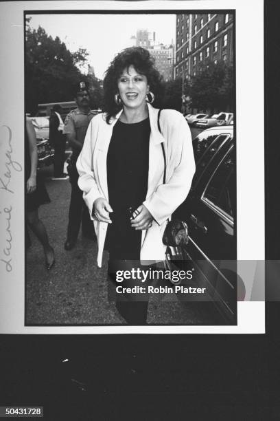 Actress Lainie Kazan arriving at the Reebok party for Dem. Supporters during the wk. Of the Dem. Natl. Convention, at Gracie Mansion.