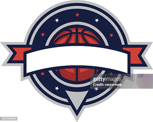 basketball shield - all star sportsperson stock illustrations