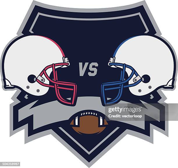 football championship logo - american football helmet stock illustrations
