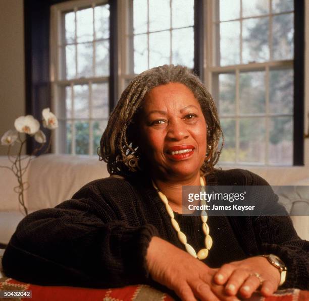 Author Toni Morrison at home.
