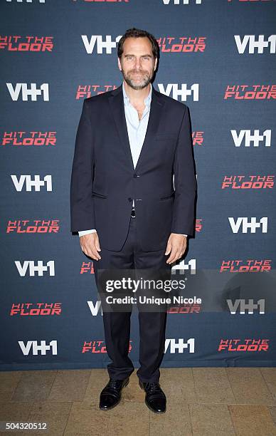 Andy Buckley arrives for the premiere of VH1's 'Hit The Floor' Season 3 at Paramount Theater on the Paramount Studios lot on January 9, 2016 in...