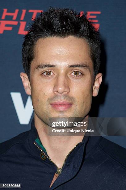 Stephen Colletti arrives for the premiere of VH1's 'Hit The Floor' Season 3 at Paramount Theater on the Paramount Studios lot on January 9, 2016 in...