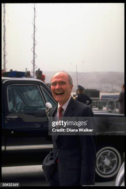 Adviser Brent Scowcroft poised outside .