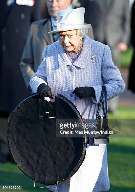 Queen Elizabeth II lays a wreath to mark the 100th anniversary of the final withdrawal from the Gallipoli Peninsula at the War Memorial Cross,...