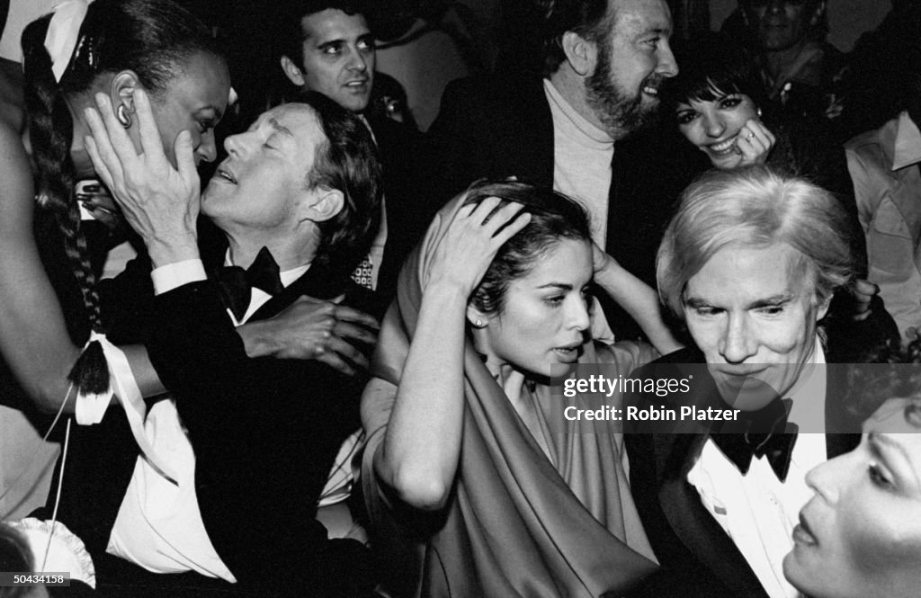 Liza Minnelli;Andy Warhol;Halston;Jack Jr. Haley [& Wife];Mrs. Mick Jagger