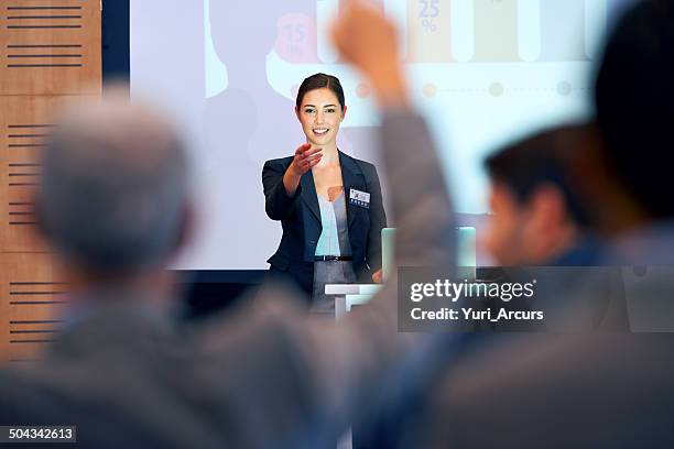 opening the floor for questions - tech demonstration stock pictures, royalty-free photos & images