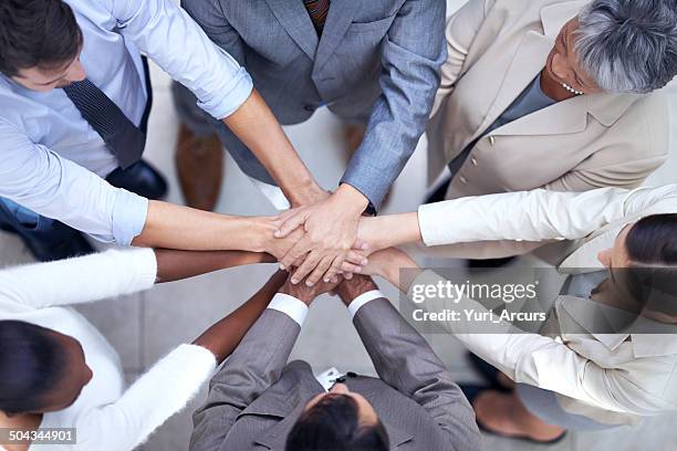 in diversity we will succeed - handen ineengevouwen stockfoto's en -beelden